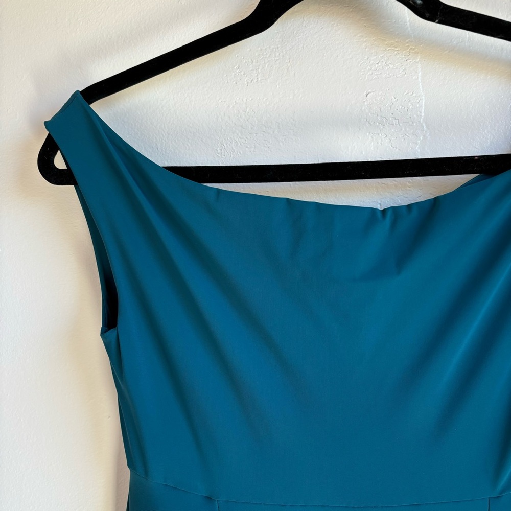 Chiara Boni La Petite Robe Dress Fit and Flare Teal Size 8/44 - Picture 16 of 16